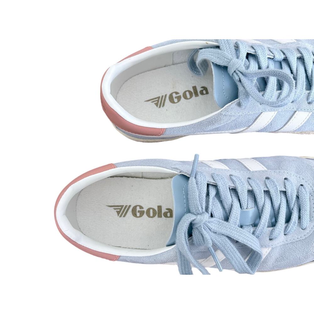 Gola Classics Medallist Sneakers Air/Off White/ Terracotta Suede Women's Size 7 - Picture 7 of 10